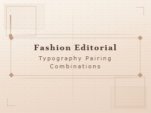 Crafting Typography Sets for Fashion Editorial
