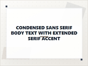 Modern Sans-Serif Pairings with Serif Accents