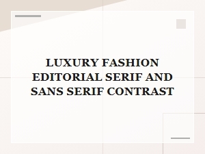 Mastering Editorial Style with Font Contrast